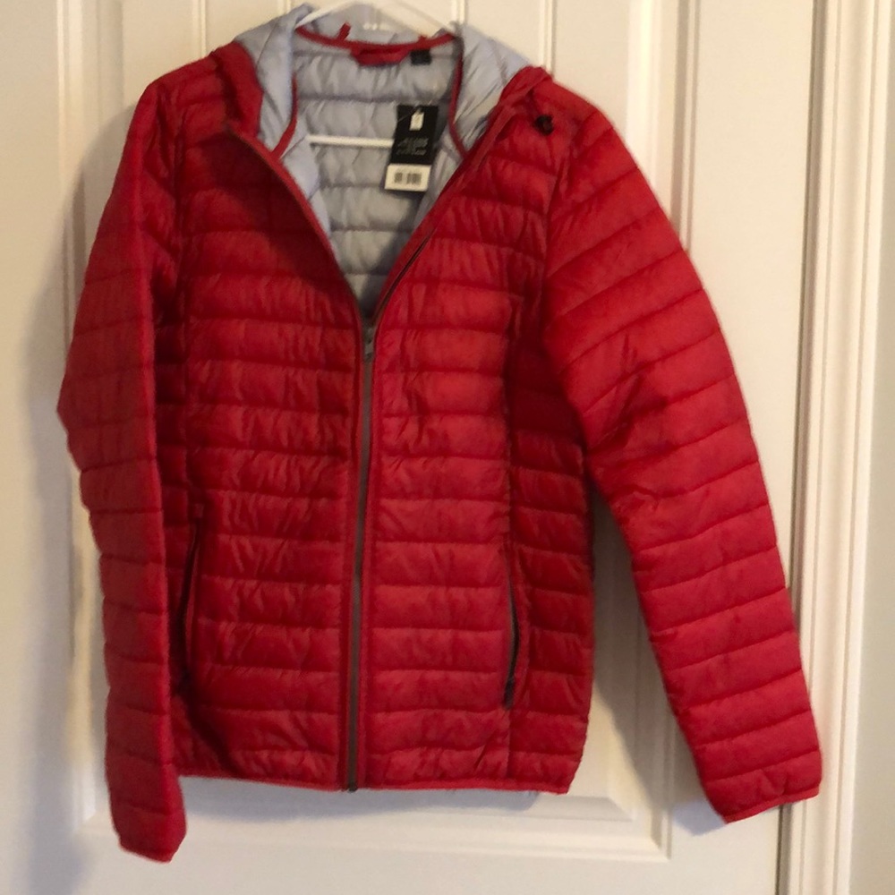 Red Puffer Coat (NWT)